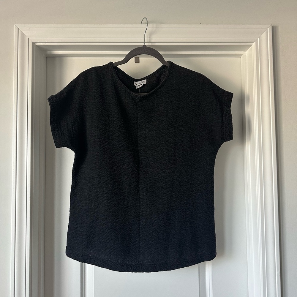 Vintage Toofan Black Textured Top